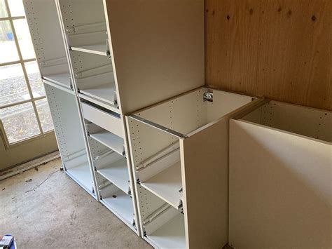 stacking ikea base cabinets